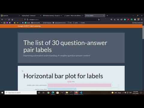 Kaggle competition google quest question and answer labeling flask app demo