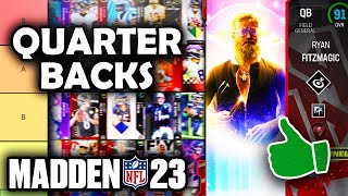 RANKING the BEST Quarterbacks in Madden 23 Ultimate Team Tier List