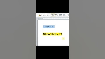 Mẹo chuyển từ chữ hoa sang chữ thường trong word #tinhoc #word #tinhocvanphong #thuthuat #xuhuong
