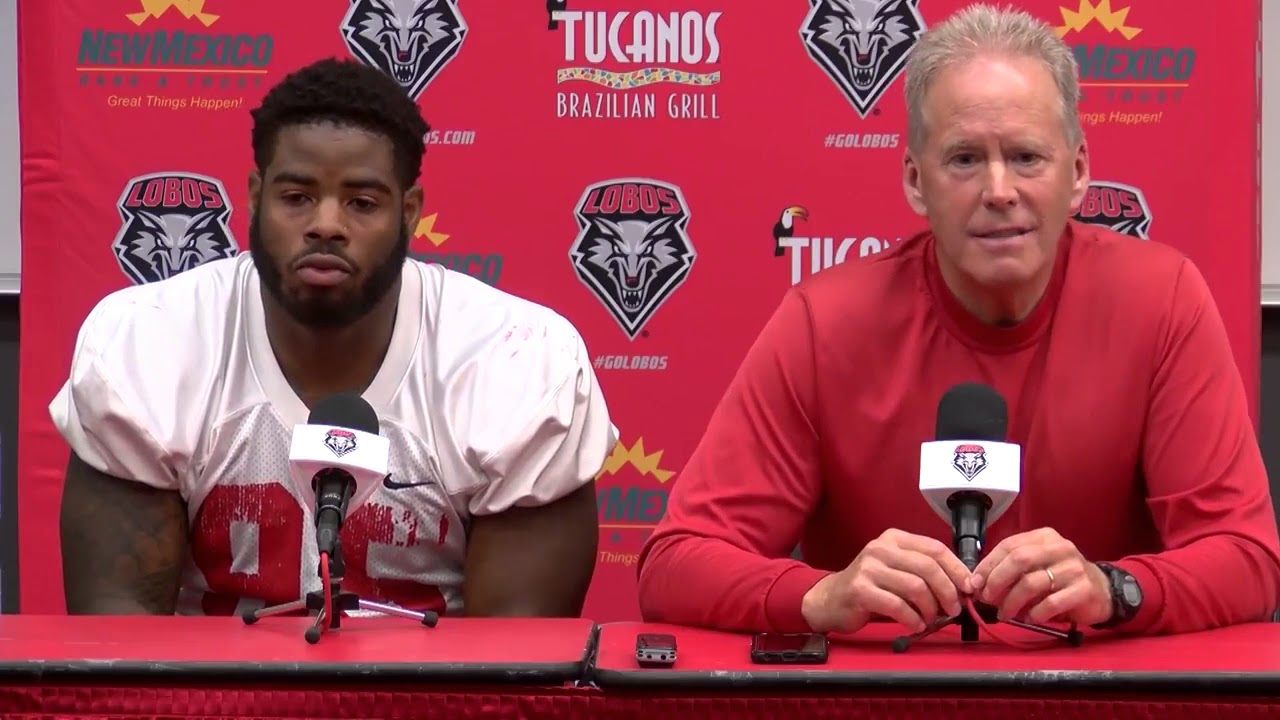 football score Lobo Football Press Conference