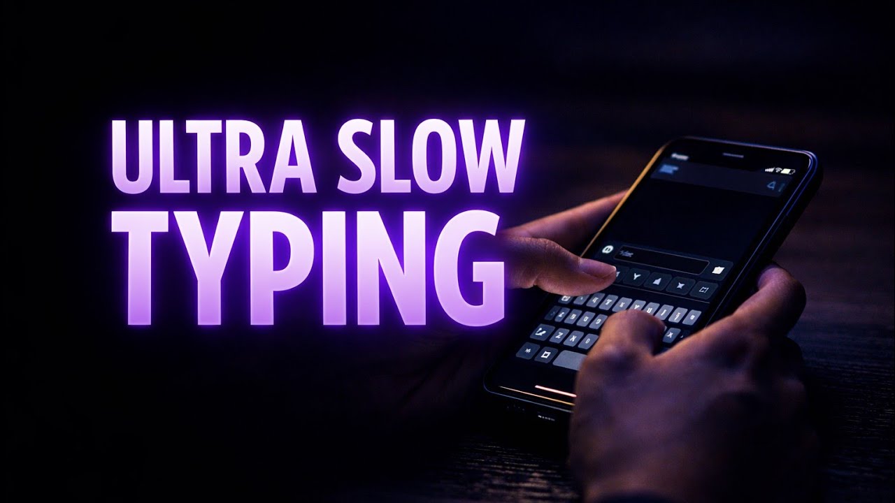 Ultra Slow Sleep Typing ASMR for a Quiet Night (No Talking)🎧💤