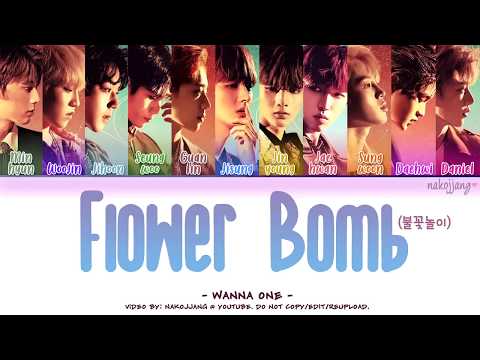 WANNA ONE (워너원) – FLOWERBOMB (불꽃놀이) (Color Coded Lyrics Eng/Rom/Han/가사)