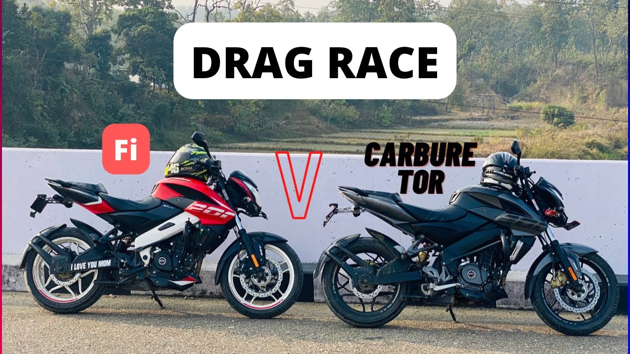 FI NS200 V CARBURETOR NS200 DRAG RACE !!😱 YouTube