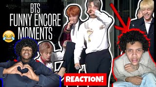 AMERICANS REACT TO BTS // FUNNY ENCORE MOMENTS