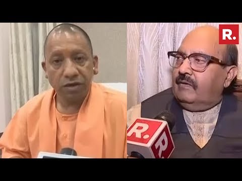 U.P CM Yogi Adityanath And Former SP Leader Amar Singh Speak To The Media Over Azam Khan's Comment