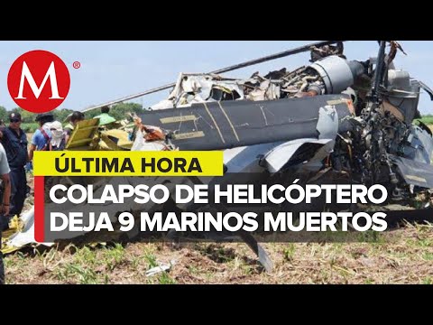 Helicóptero de la Marina cae cerca de Los Mochis; reportan 9 muertos