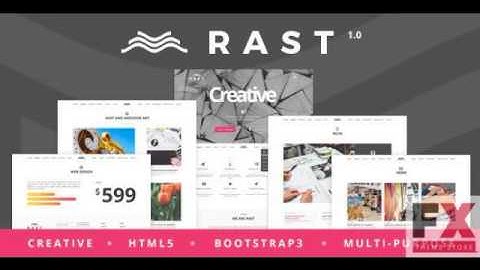 Preview Rast Multi-Purpose HTML Template TFx