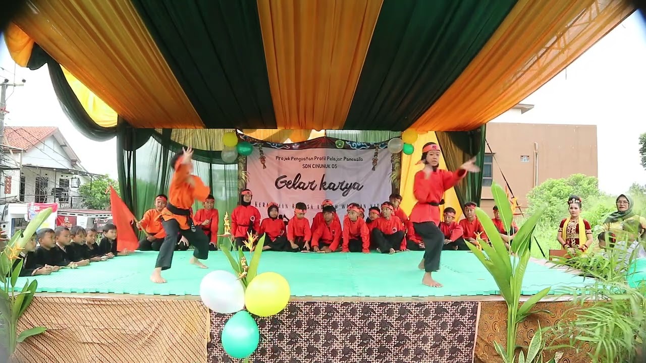 Penampilan Pencak silat (TADJIMALELA) pada acara GELAR KARYA SDN CINUNUK 05