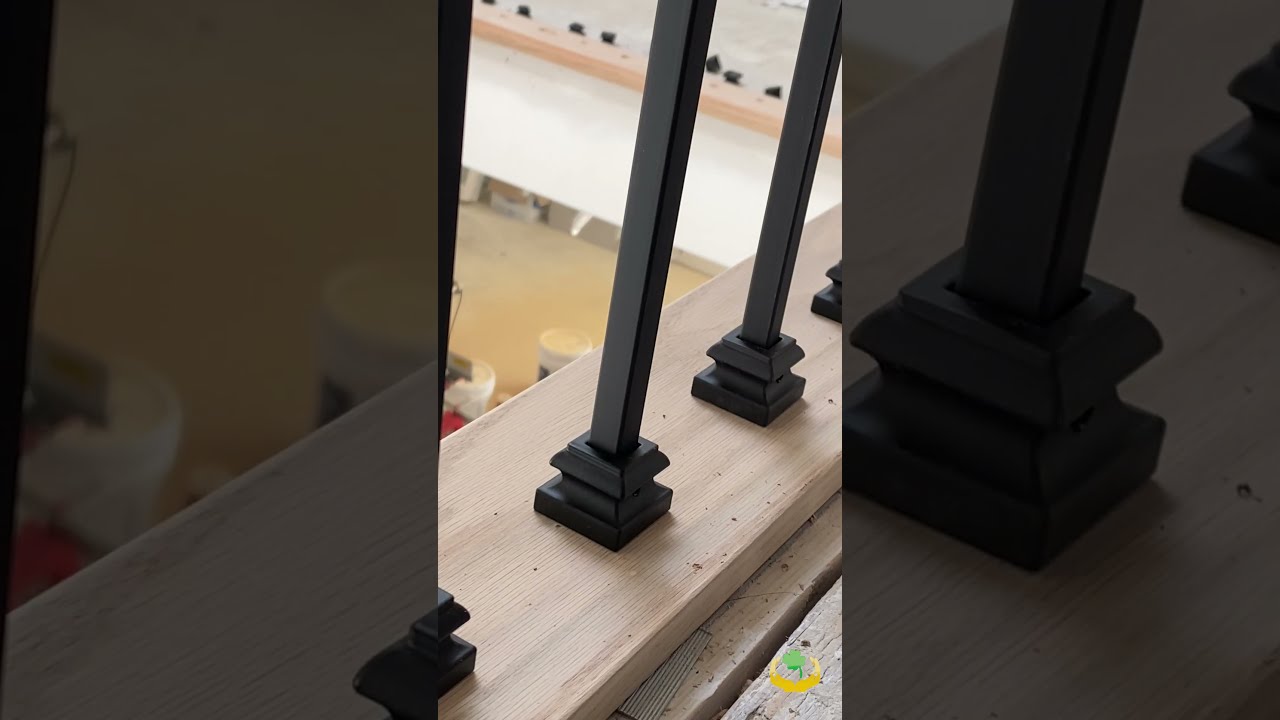 Installing New Iron Spindles Staircase Staircases Howto Remodeling