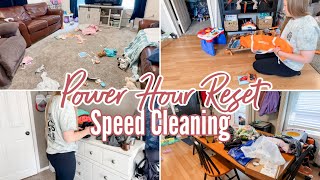 POWER HOUR HOUSE RESET | Speed cleaning motivation