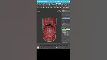 Efficient Modeling with Retopology in 3Ds Max #shorts #3dsmax #tips #modeling