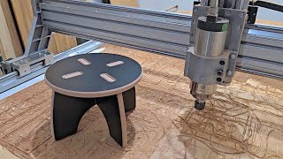 MDF Bench with CNC Router Joints