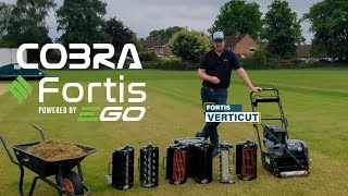 VERTICUTTING with the Cobra Fortis 14E powered by EGO!