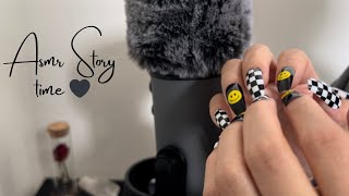 ASMR | Story time: How I met my husband 🖤whispering, nail tapping, mic scratching