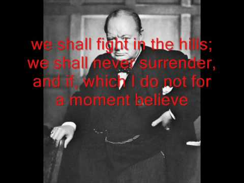 Winston Churchill - We Shall Fight them on the beaches