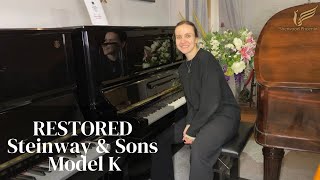 Special tone of Restored Steinway & Sons Model K Upright Piano | Review & Demo | Sherwood Phoenix