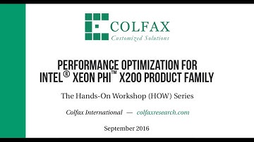 Developer Access Program DAP for Intel® Xeon Phi™ Pro