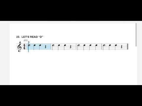 23. Let's Read D - Violin