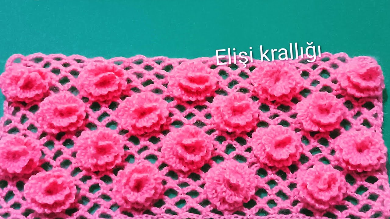 KENDİ TASARIMIM KARANFİL ÇİÇEĞİ BULUZ HIRKA YELEK✔️MY OWN DESIGN CARNATION PATTERN KNITTING TUTORIAL