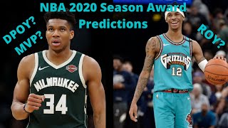 My 2020 NBA Season Award Predictions