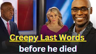 Celebrity Actor Lance Reddick Creepy Last Words before he died @CelebritiesBiographerPlus  2023 Profile