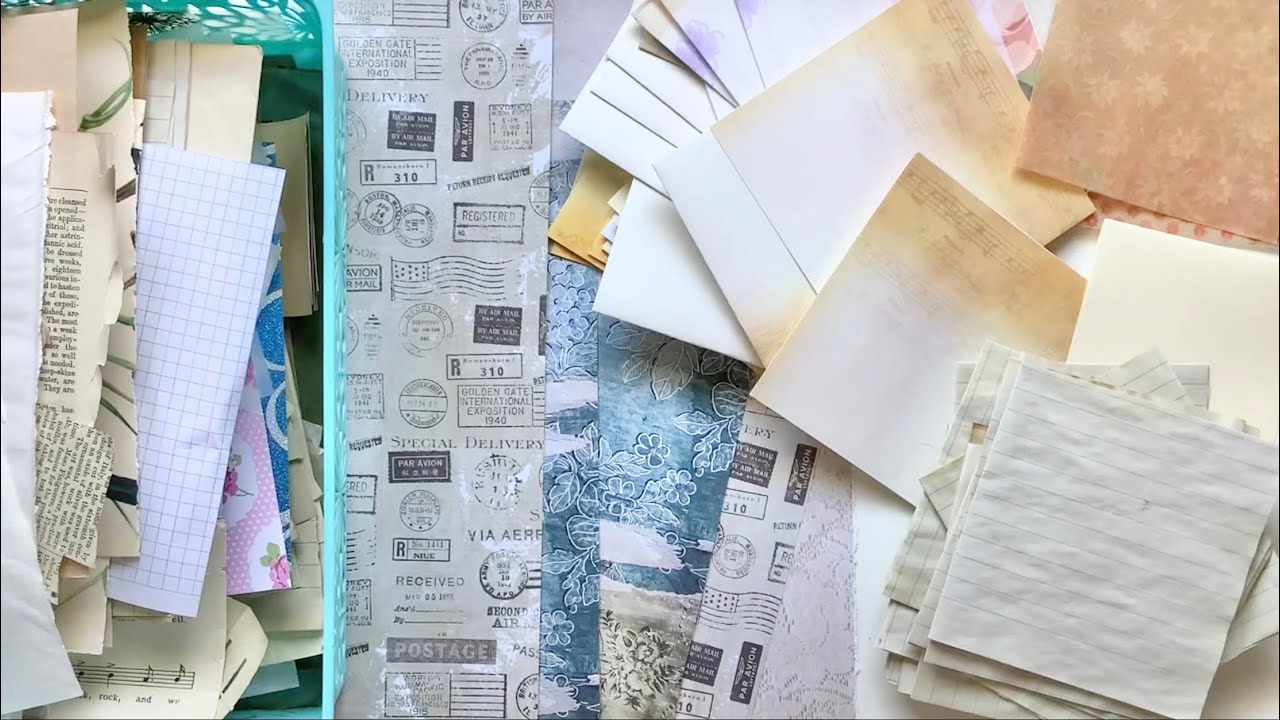 Craft with me: Making mini junk journal booklets using paper scraps ...