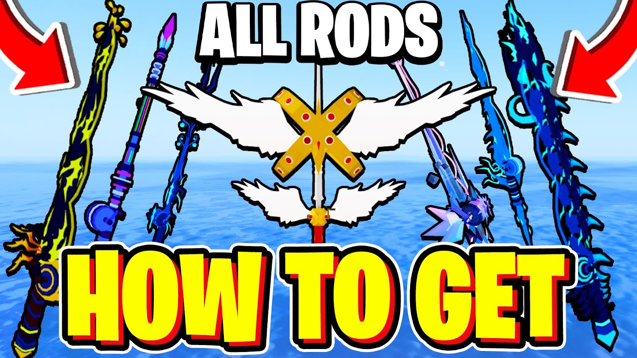 How To GET ALL FISHING RODS & SHOWCASE In Fisch! (FULL GUIDE) Roblox ...