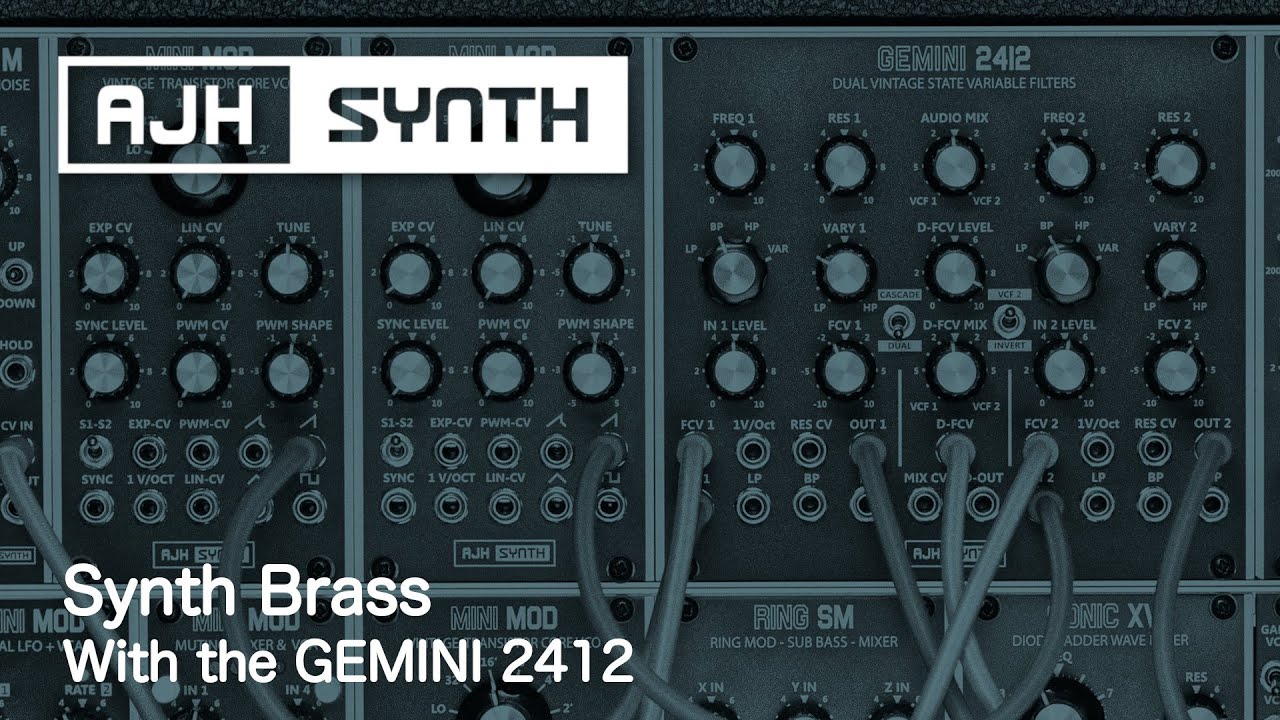 Patch of The Week: Synth Brass w/ Gemini 2412 - SEM-like sounds inspired by Jarre & 70's-80's