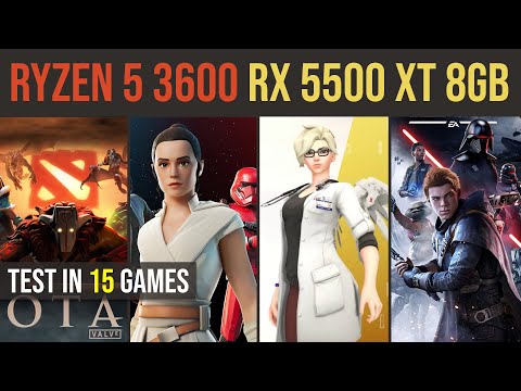 RX 5500 XT 8GB | Ryzen 5 3600 test in 15 games | 1080p