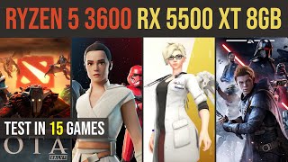 RX 5500 XT 8GB | Ryzen 5 3600 test in 15 games | 1080p - YouTube