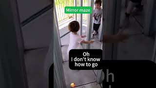 Mirror Maze Fails 😂 | Ultimate Head Bang Compilation! #shorts