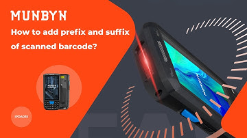 MUNBYN How to add prefix and suffix of scanned barcode?