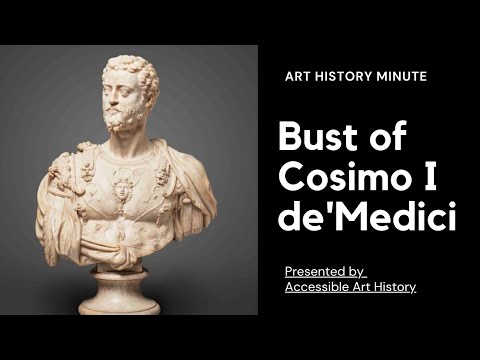 Art History Minute Bust of Cosimo I de39Medici  Italian Renaissance Art