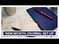 NEW MONTH JOURNAL SET UP - PLANNING AND TRACKING WHAT MATTERS #notebook #journal #habittracking