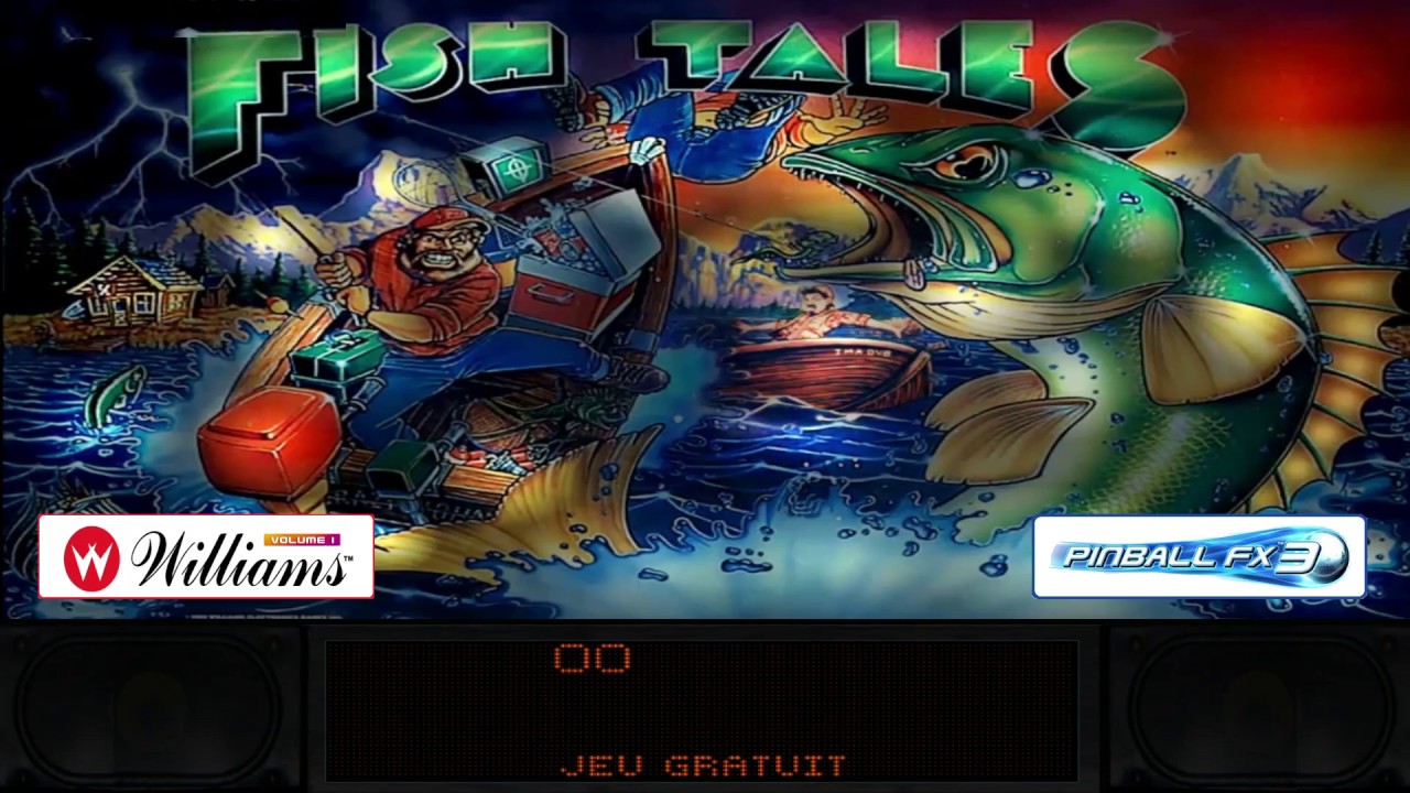 Backglass avec Grill Williams Fish Tales YouTube