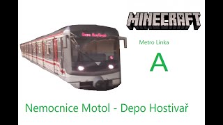 Minecraft Metro Praha Linka A Nemocnice Motol - Depo Hostivař + BUSE