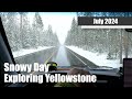 Snowy Day Exploring Yellowstone [May 2023]