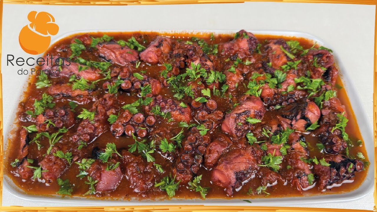 POLVO GUISADO (receita fácil, muito saboroso e vai querer repetir mais vezes) |🍎Receitas do Paraíso