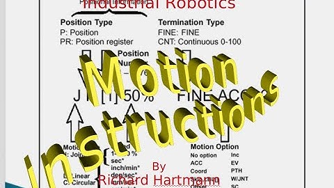 FANUC  Motion Instructions