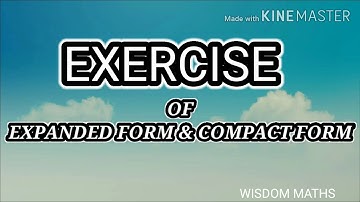 How to write Expanded form| Compact form or Short form or Original number