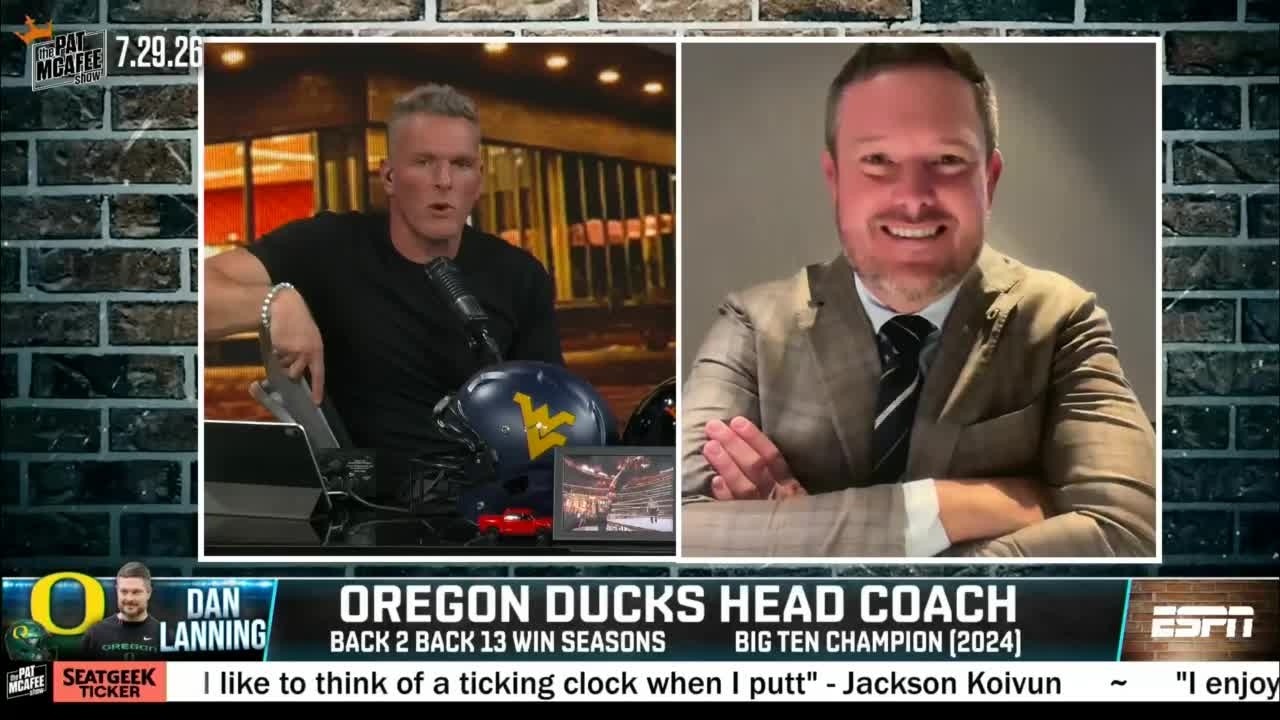 Dan Lanning on Oregon's high hopes with Dante Moore and the TOUGH Big Ten 🦆 | The Pat McAfee Show