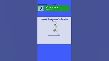 How to construct an equilateral triangle#shorts