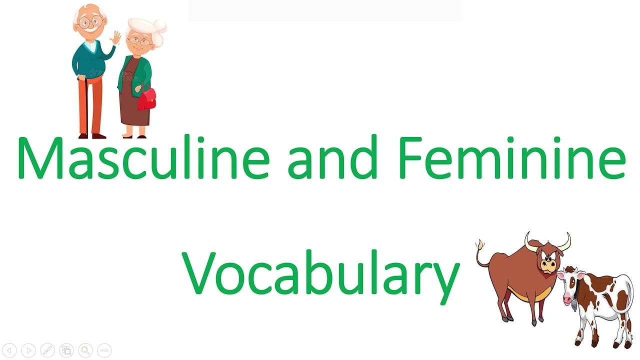 Masculine and Feminine Gender List in English – VocabularyAN