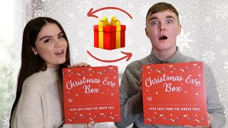 Christmas Eve Box GIFT SWAP With my Boyfriend !!