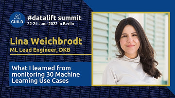 #datalift22 What I learned from monitoring 30 Machine Learning Use Cases by Lina Weichbrodt