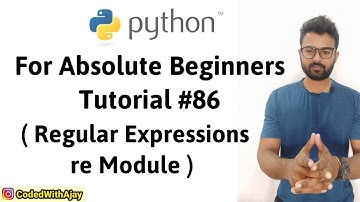 Regular Expressions | Python Tutorials For Absolute Beginners In Hindi #86