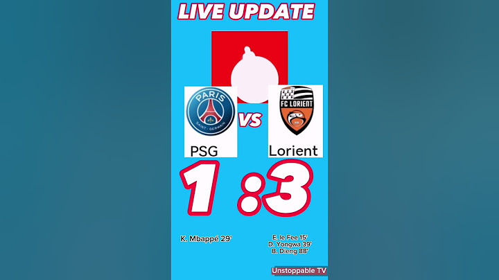 Live Update PSG vs Lorient 30.04.2023