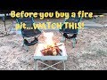 REVIEW: The Best Portable Fire Pit? FIRESIDE OUTDOOR POP-UP PIT