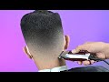 Basic mens haircut - Cara membuat Gradasi 1