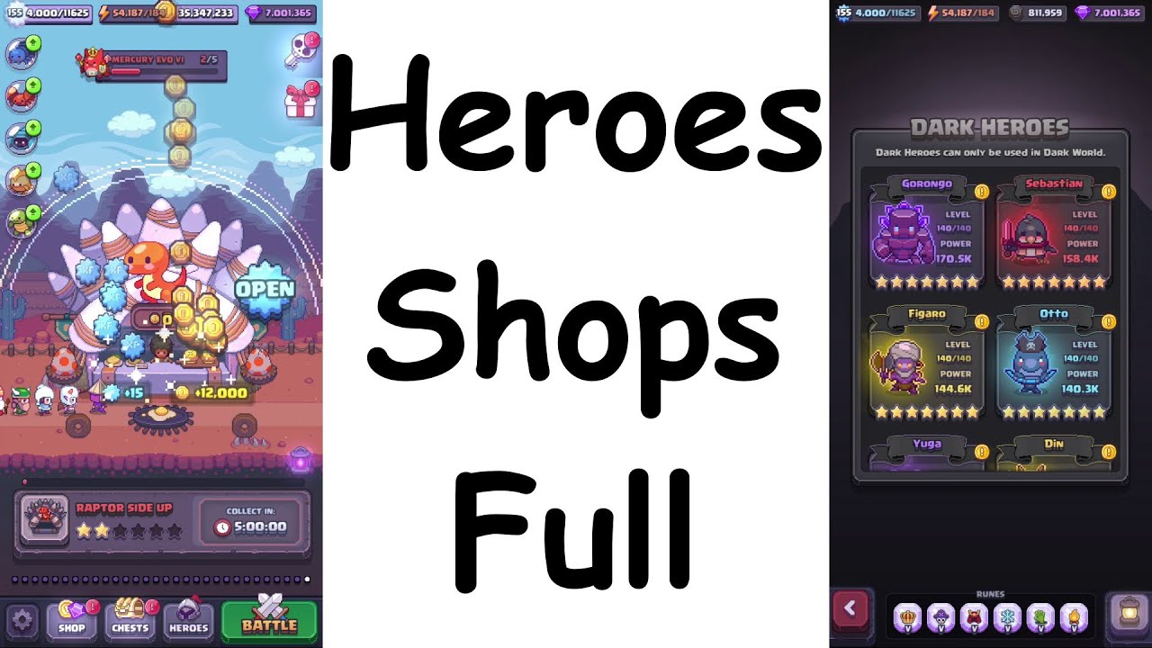 Match Land All Shops, Heroes Full Level